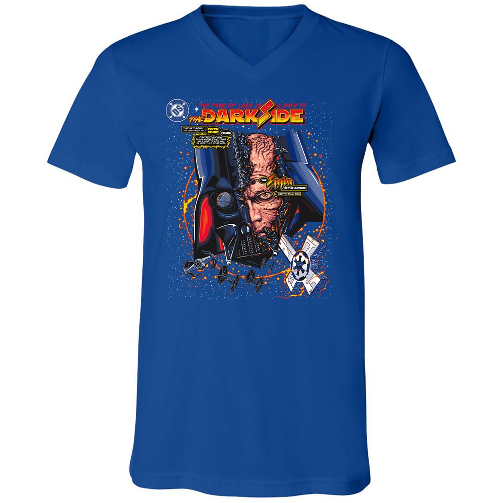 Unisex V-Neck T-Shirt - HKVZE59B - True Royal - 4