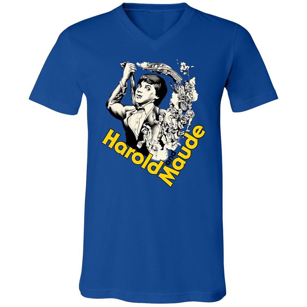 Unisex V-Neck T-Shirt - CB43KTH5 - True Royal - 4