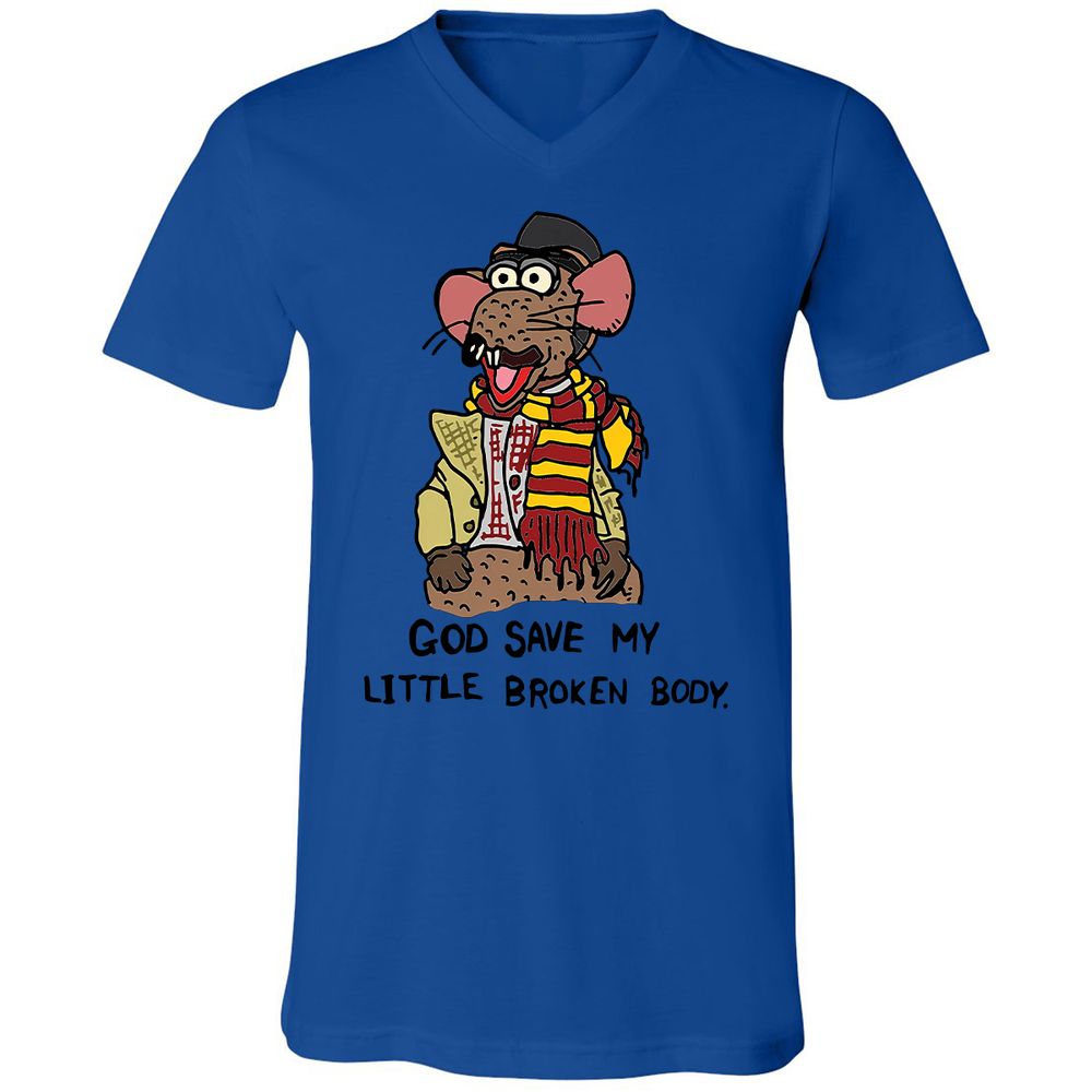 Unisex V-Neck T-Shirt - 5HVVF31D - True Royal - 4