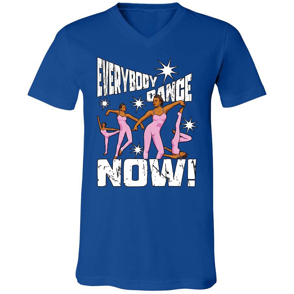 Unisex V-Neck T-Shirt - 9KWT5MVW - True Royal - 4