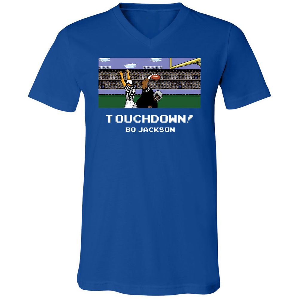 Unisex V-Neck T-Shirt - K492EKGL - True Royal - 4