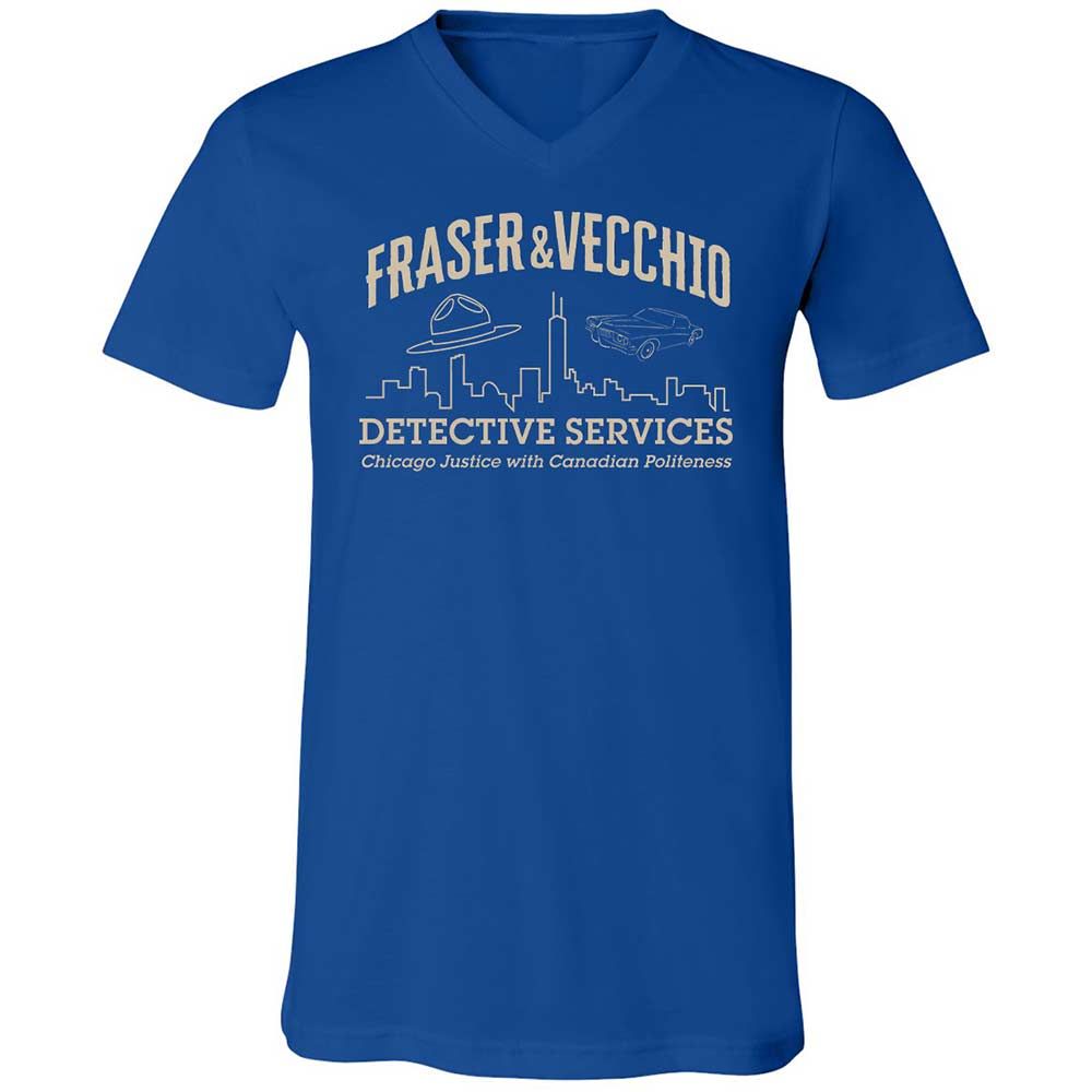 Unisex V-Neck T-Shirt - 6P42WTCT - True Royal - 4