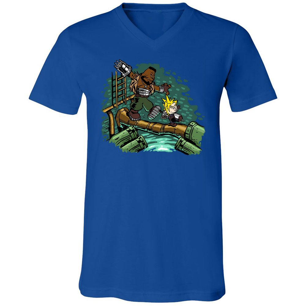 Unisex V-Neck T-Shirt - 82UL7UUX - True Royal - 4