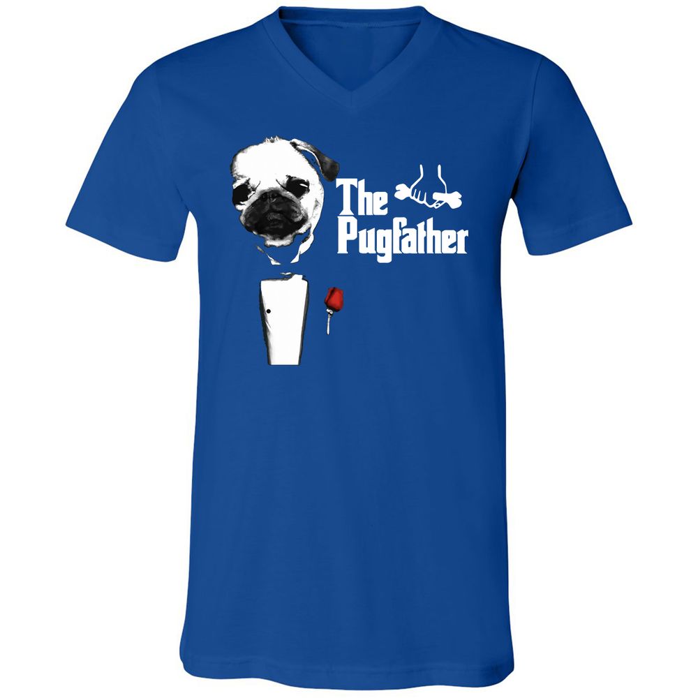 Unisex V-Neck T-Shirt - 3188T2FZ - True Royal - 4