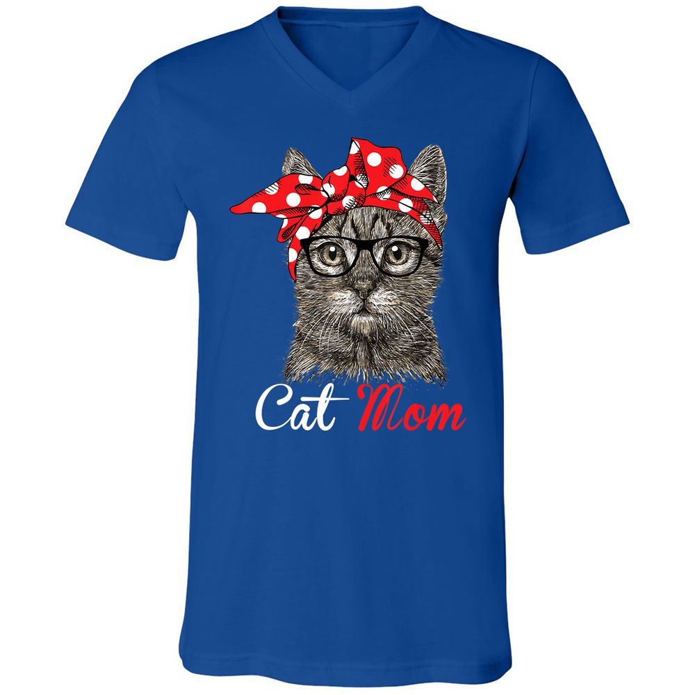 Unisex V-Neck T-Shirt - S22XK3S3 - True Royal - 4