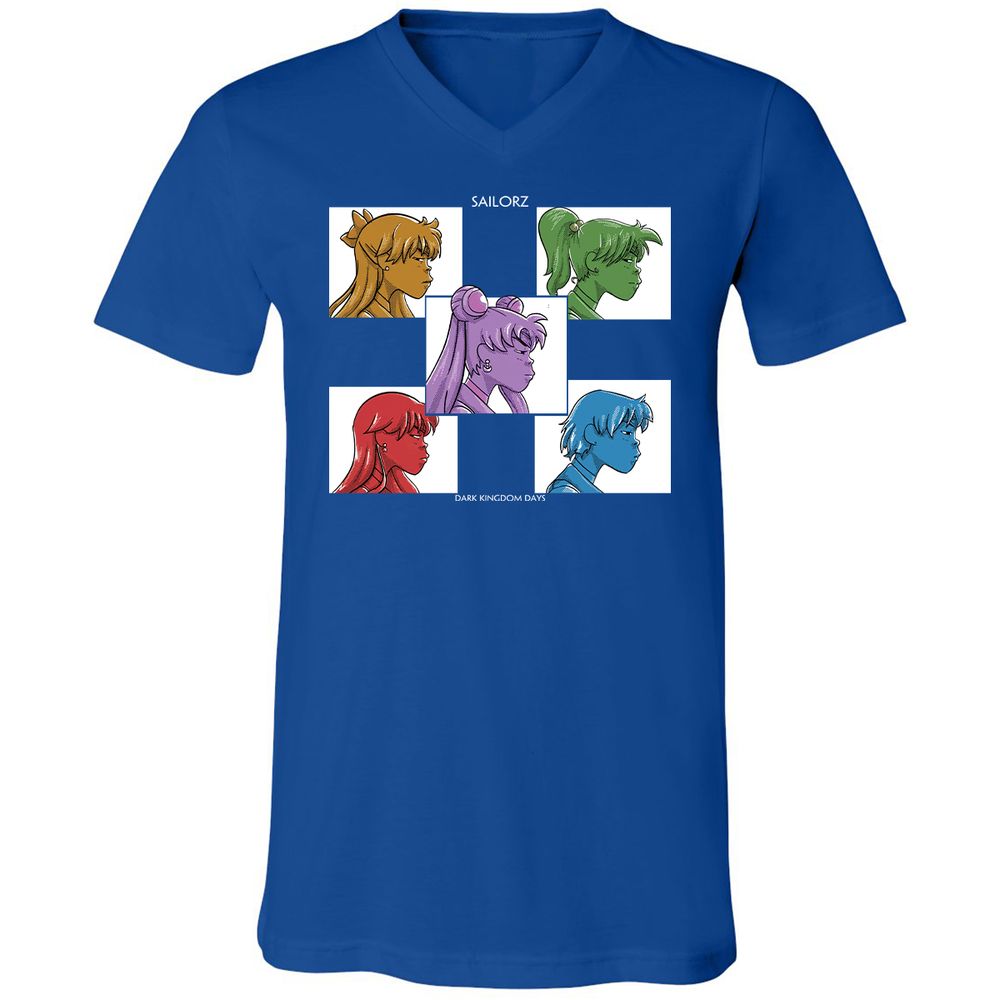Unisex V-Neck T-Shirt - DGHSEP47 - True Royal - 4