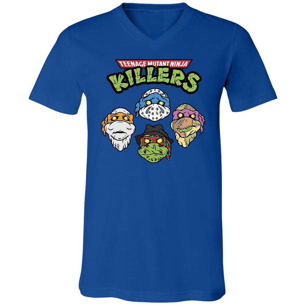 Unisex V-Neck T-Shirt - 844EYH3U - True Royal - 4