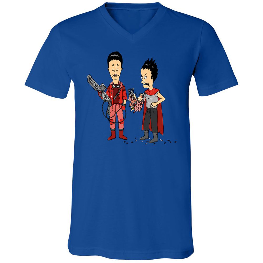 Unisex V-Neck T-Shirt - G9AFZ4SV - True Royal - 4