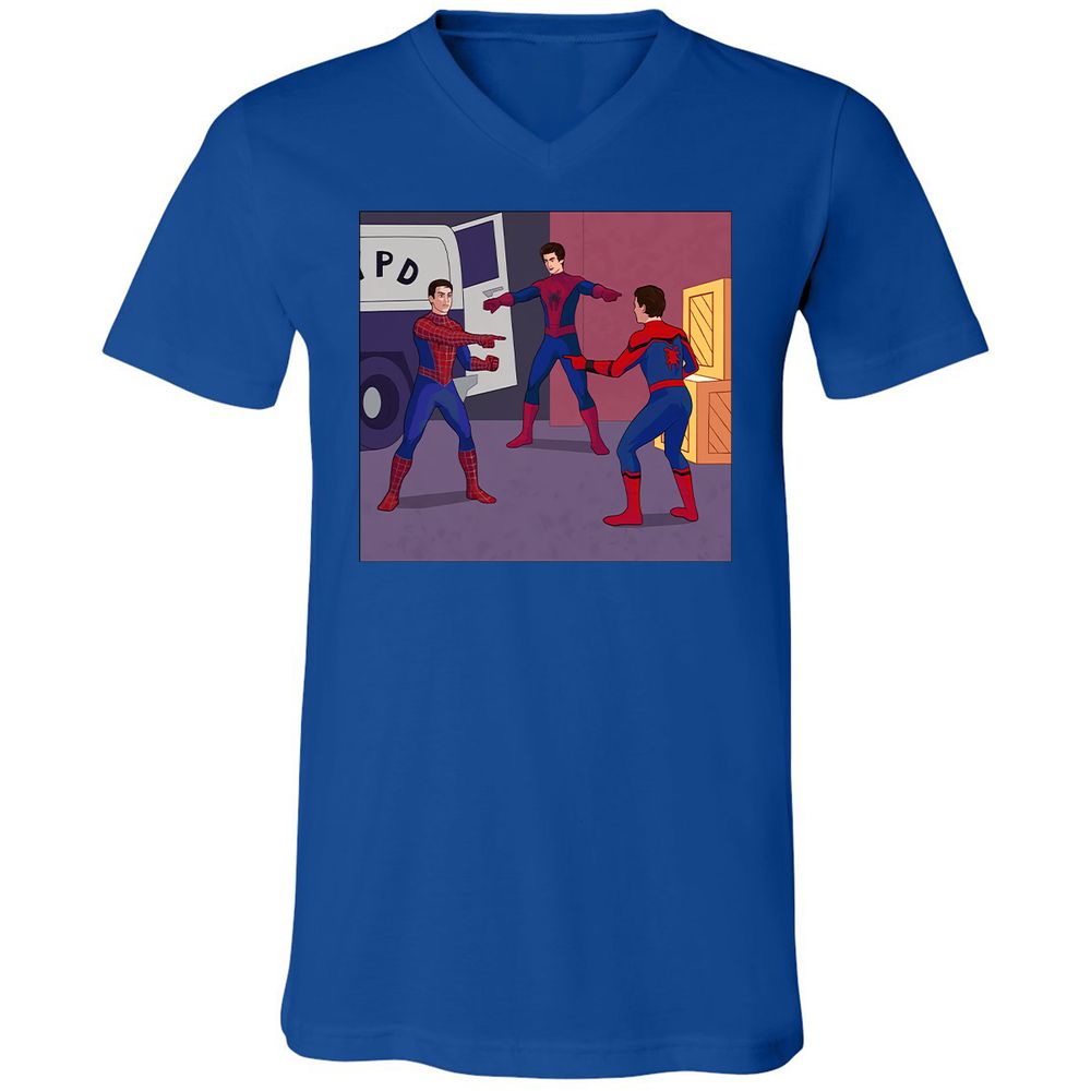 Unisex V-Neck T-Shirt - 368SVHP9 - True Royal - 4