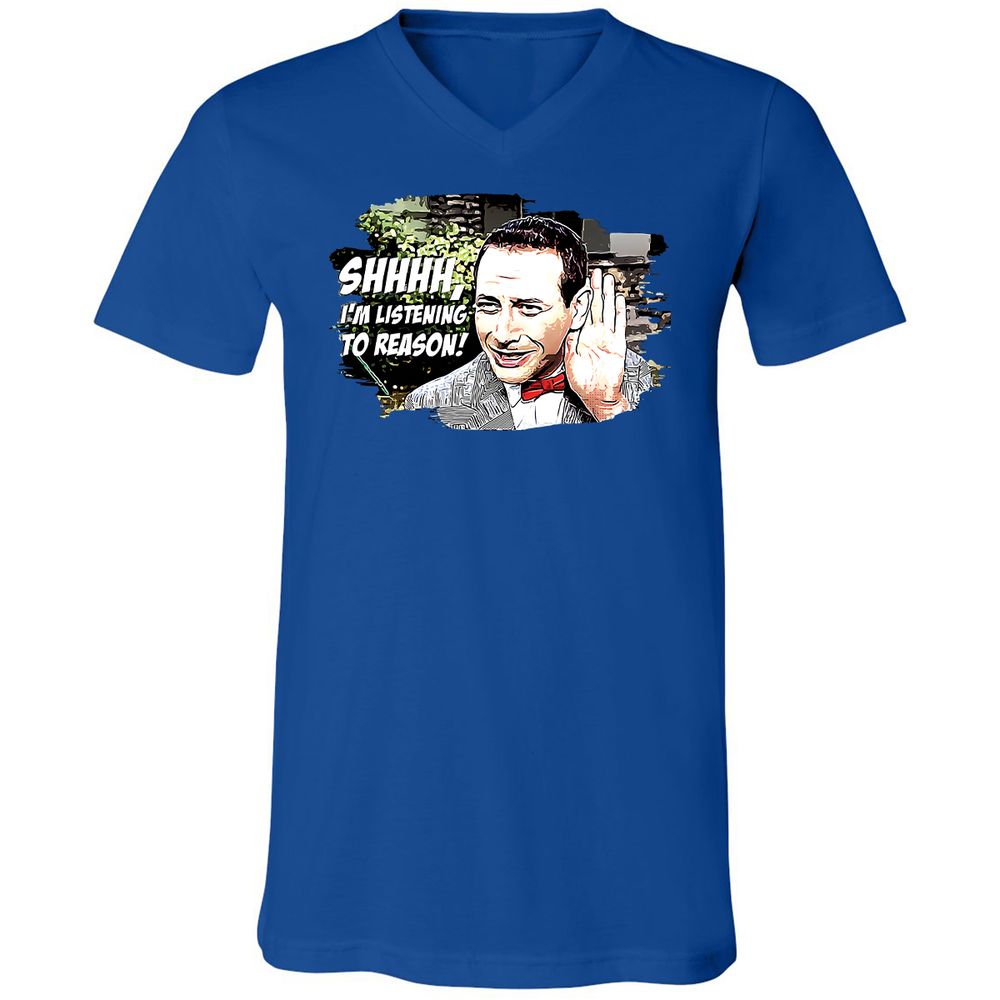 Unisex V-Neck T-Shirt - C4J2TBSS - True Royal - 4