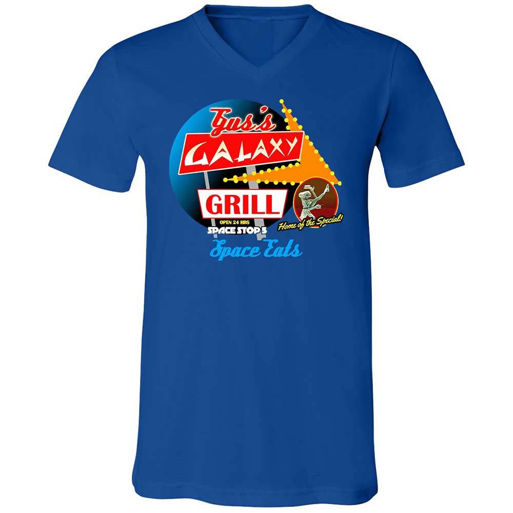 Unisex V-Neck T-Shirt - VYTPTXNE - True Royal - 4