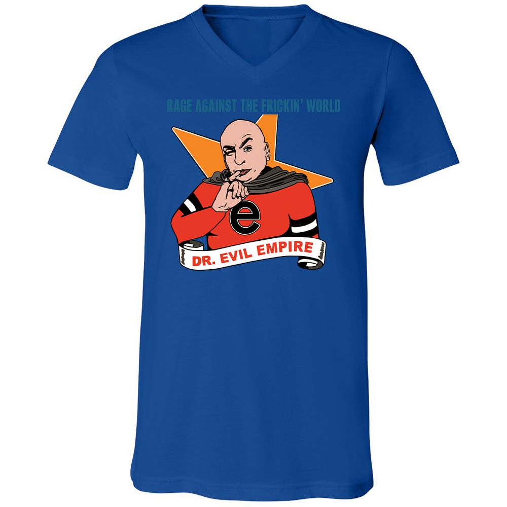 Unisex V-Neck T-Shirt - RNVB1KM3 - True Royal - 4