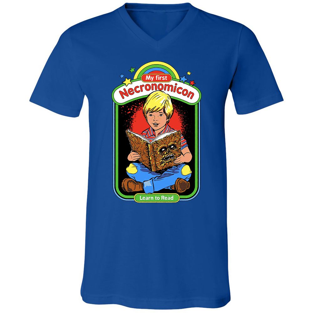 Unisex V-Neck T-Shirt - LMWLH6K8 - True Royal - 4