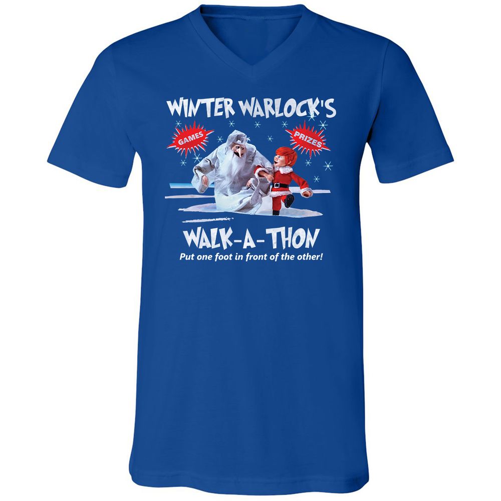 Unisex V-Neck T-Shirt - H9KP1WN9 - True Royal - 4