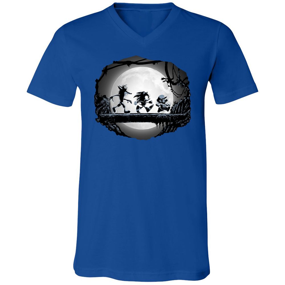 Unisex V-Neck T-Shirt - UA6Z4VUN - True Royal - 4