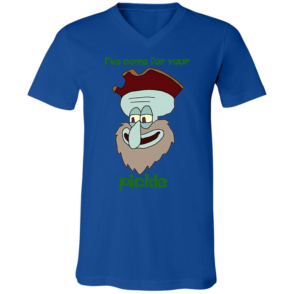 Unisex V-Neck T-Shirt - QX8L8M2Q - True Royal - 4