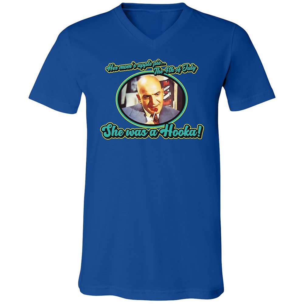 Unisex V-Neck T-Shirt - 1C95DFR7 - True Royal - 4