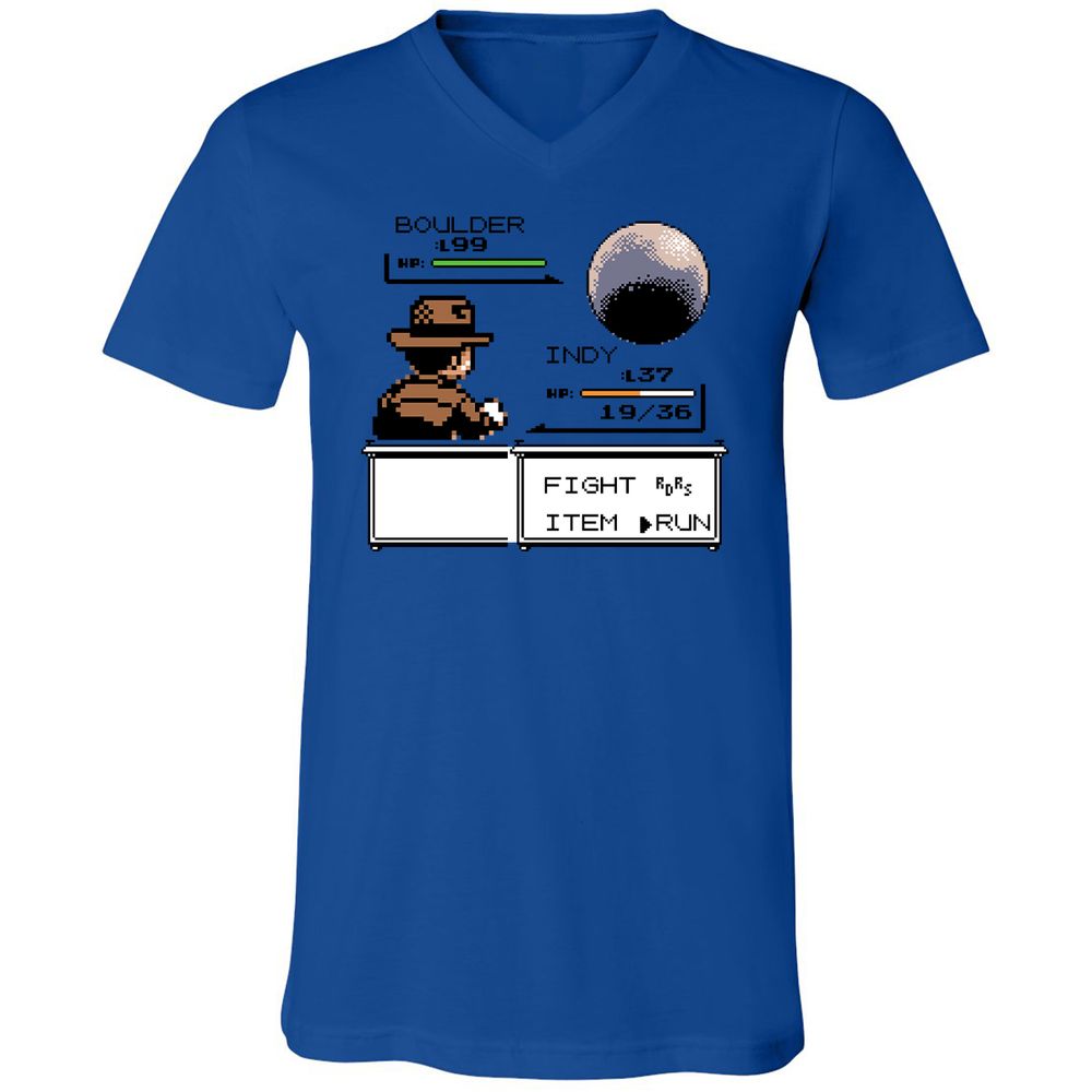 Unisex V-Neck T-Shirt - CX3CTK76 - True Royal - 4