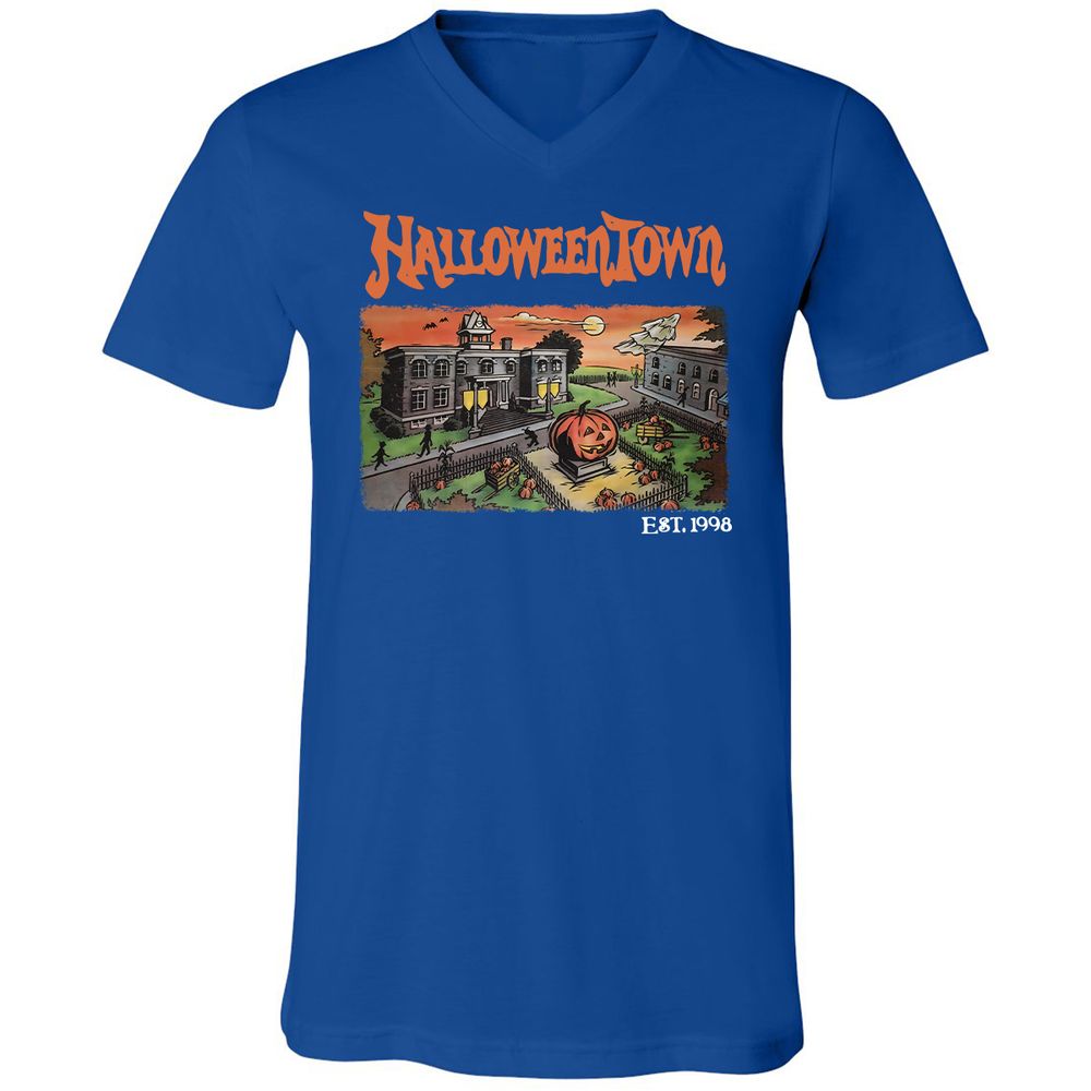 Unisex V-Neck T-Shirt - G9C47DTV - True Royal - 4