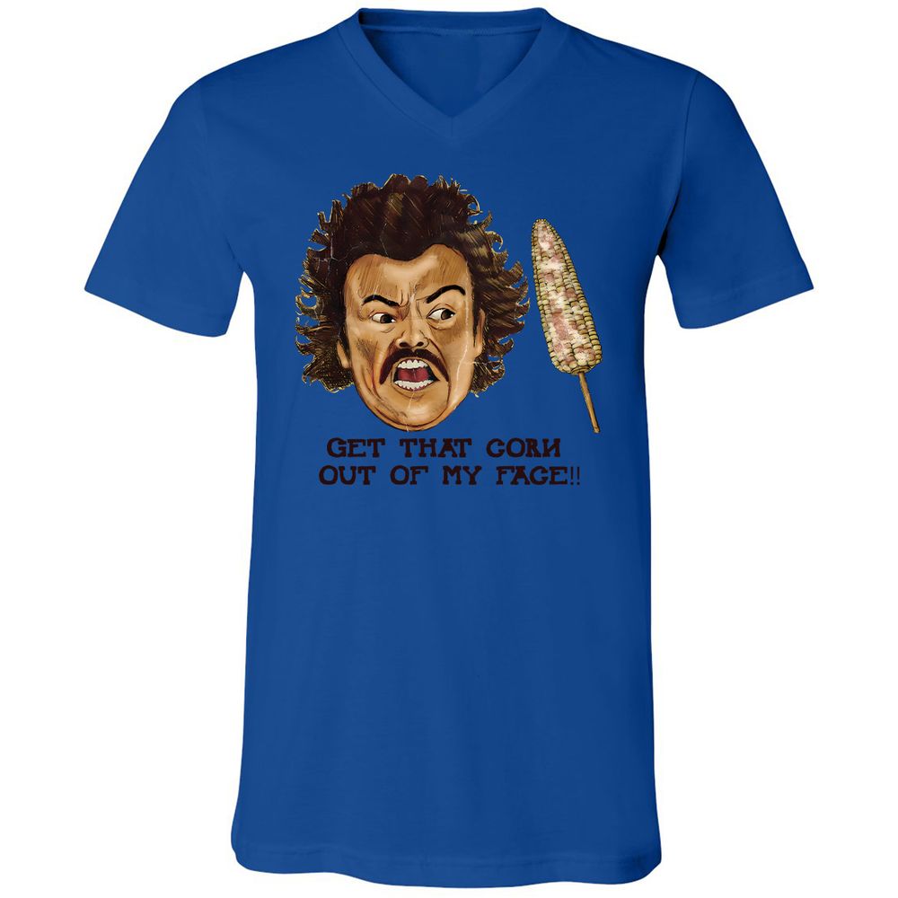 Unisex V-Neck T-Shirt - 6ZWCZHBY - True Royal - 4