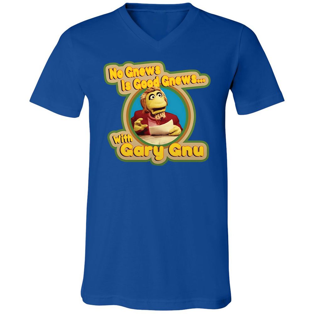 Unisex V-Neck T-Shirt - VKD1EPHQ - True Royal - 4