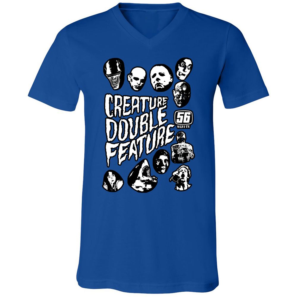 Unisex V-Neck T-Shirt - 7D4TRMYL - True Royal - 4