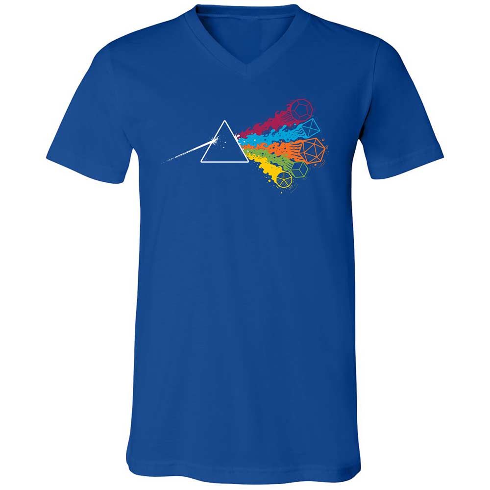 Unisex V-Neck T-Shirt - FLF8HUJN - True Royal - 4