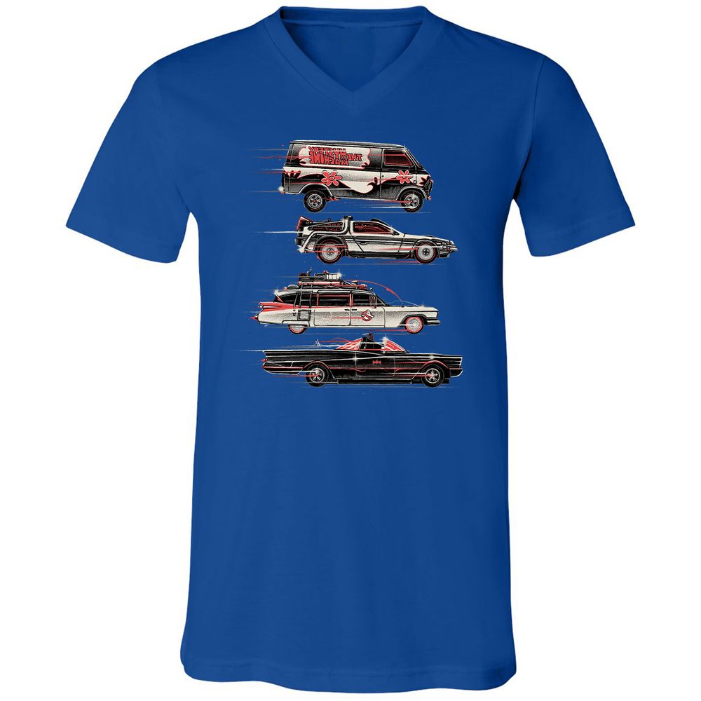 Unisex V-Neck T-Shirt - MQ38C4TY - True Royal - 4