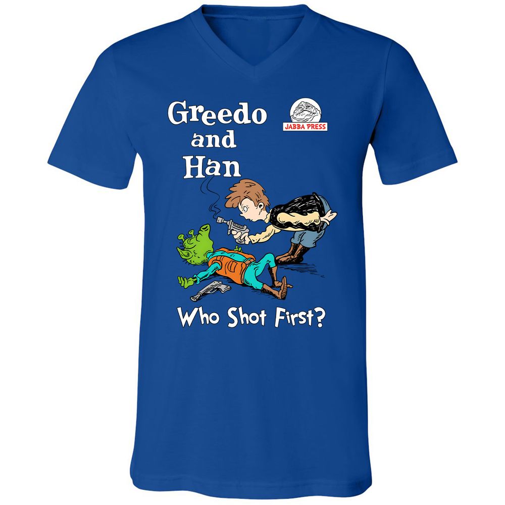 Unisex V-Neck T-Shirt - TGHLAWBE - True Royal - 4