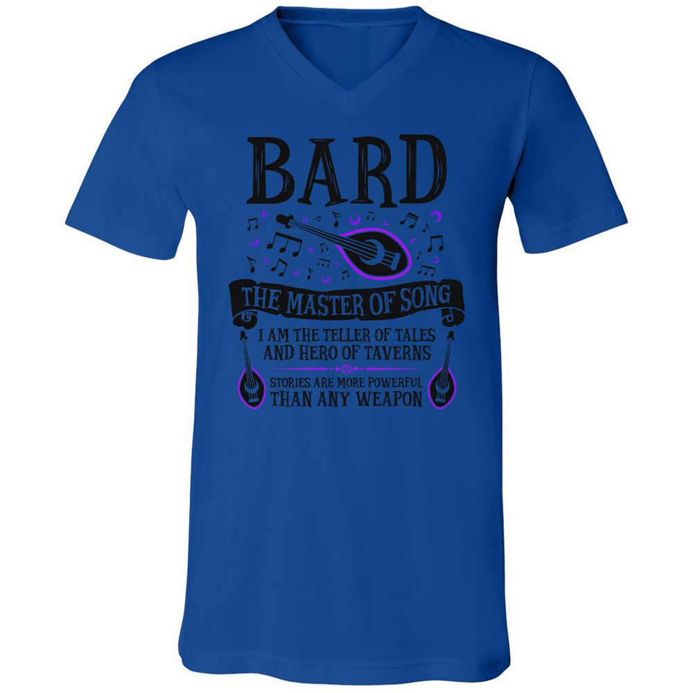 Unisex V-Neck T-Shirt - JTAYL1KX - True Royal - 4