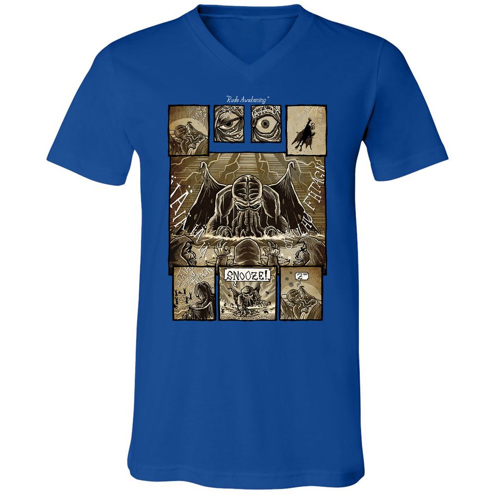 Unisex V-Neck T-Shirt - ABLSS4ZC - True Royal - 4