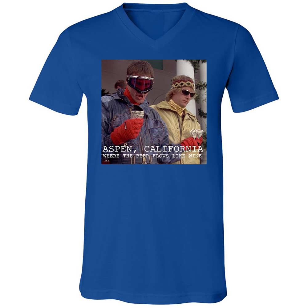 Unisex V-Neck T-Shirt - 5SSETNZZ - True Royal - 4
