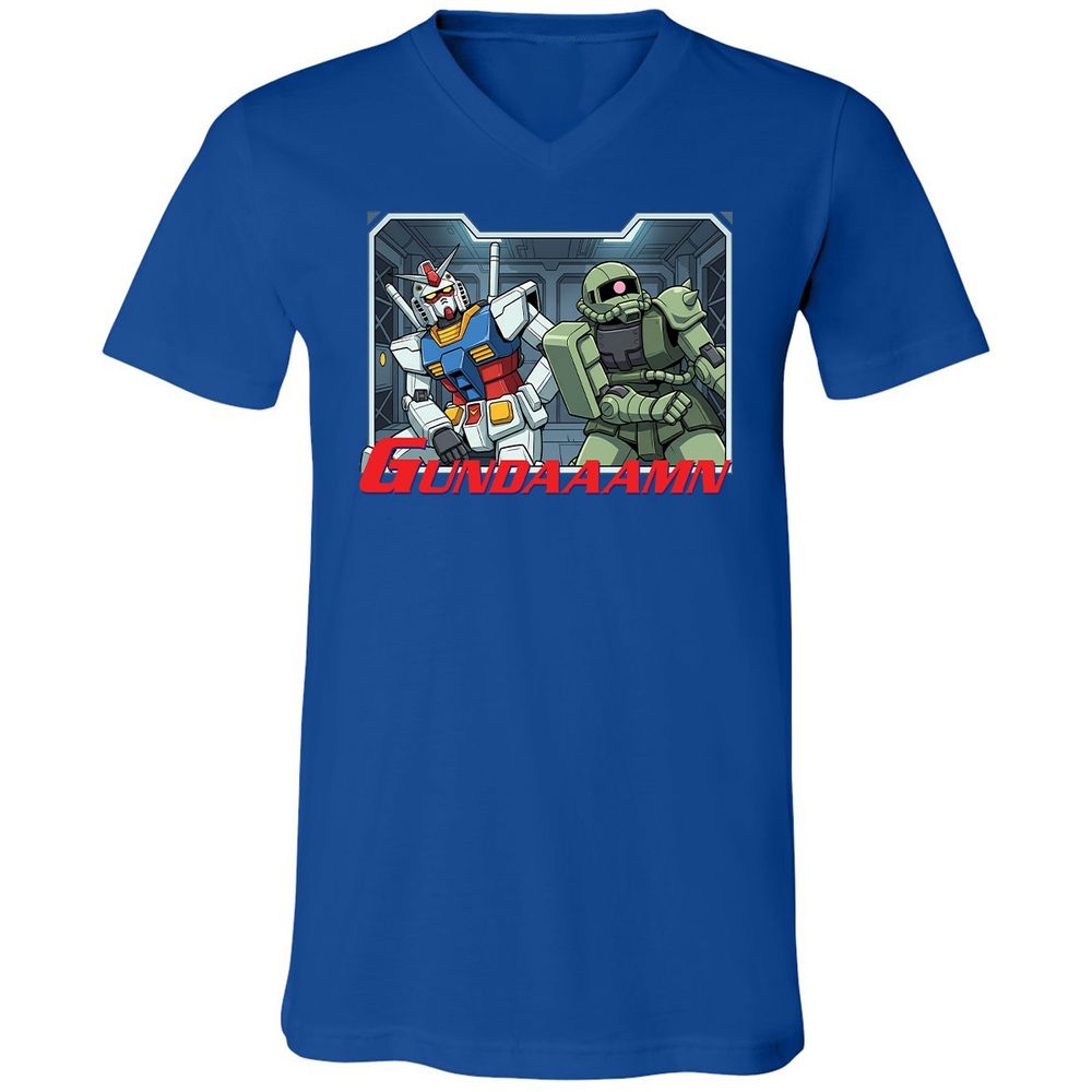 Unisex V-Neck T-Shirt - 5V8J5J1T - True Royal - 4