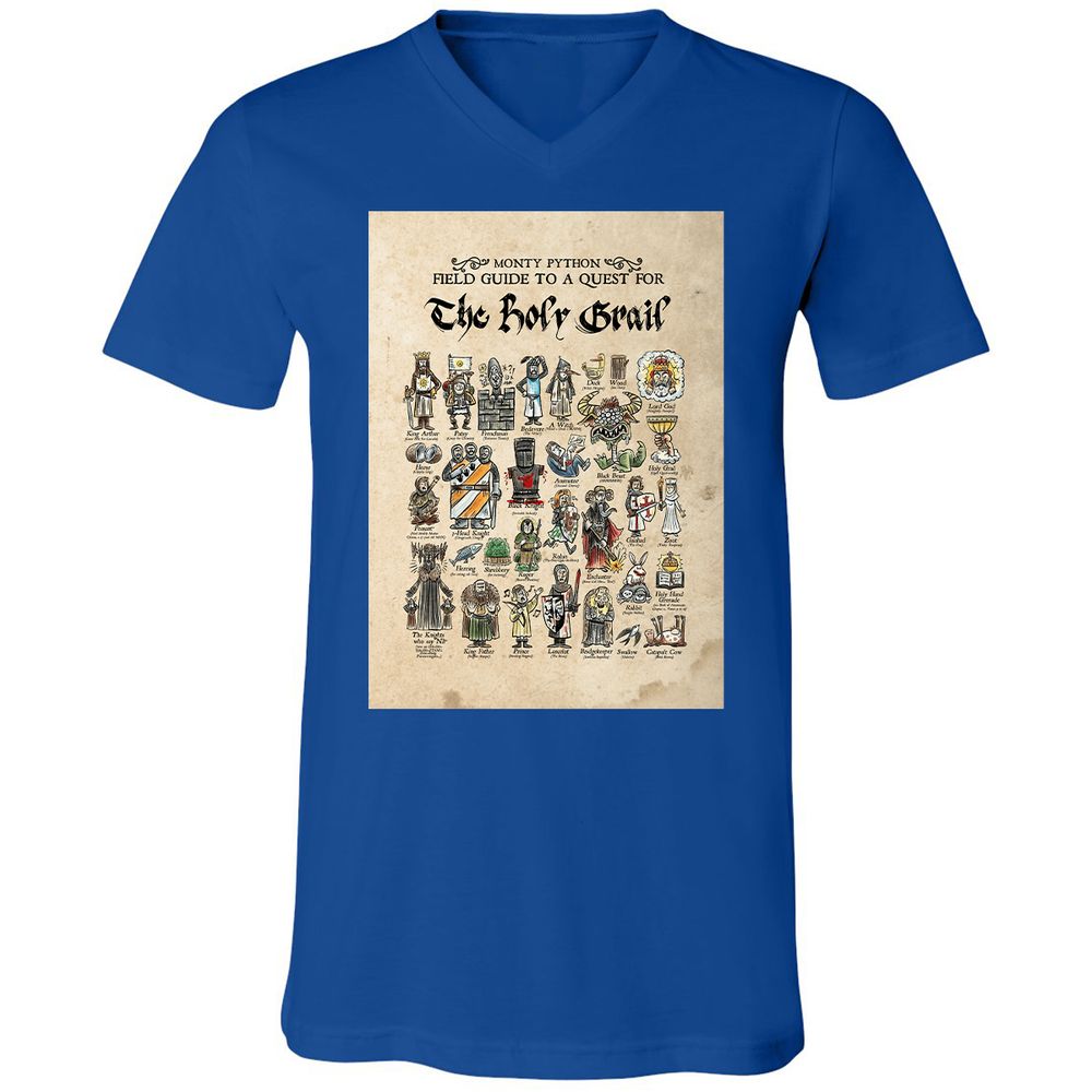 Unisex V-Neck T-Shirt - FRSCP2D9 - True Royal - 4