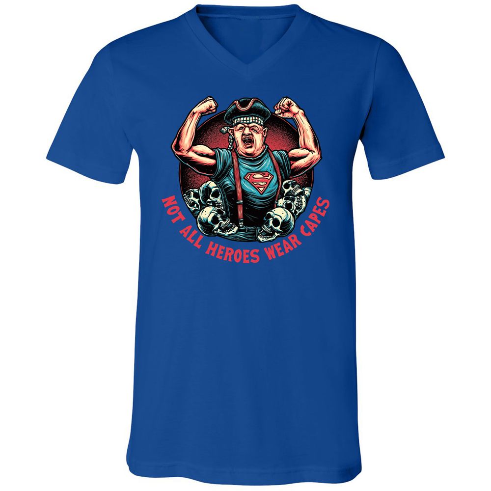 Unisex V-Neck T-Shirt - PH5UJP9T - True Royal - 4