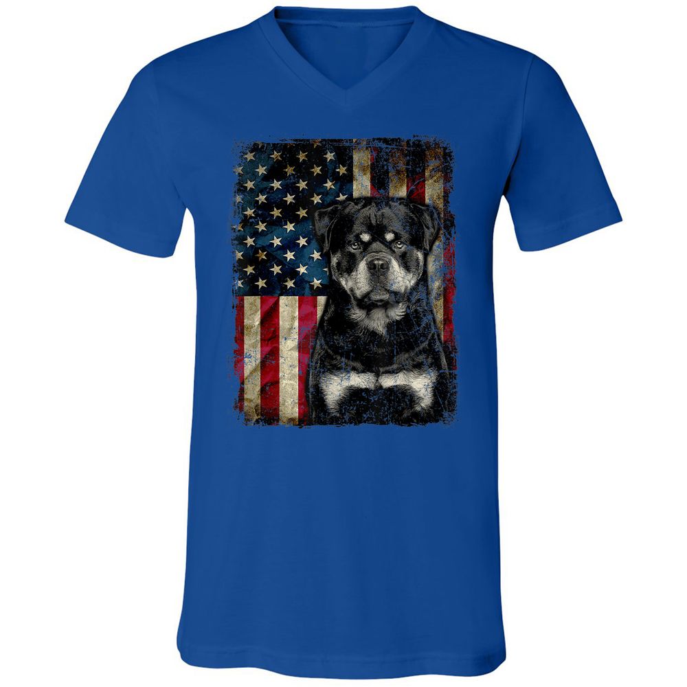 Unisex V-Neck T-Shirt - AXD486L6 - True Royal - 4