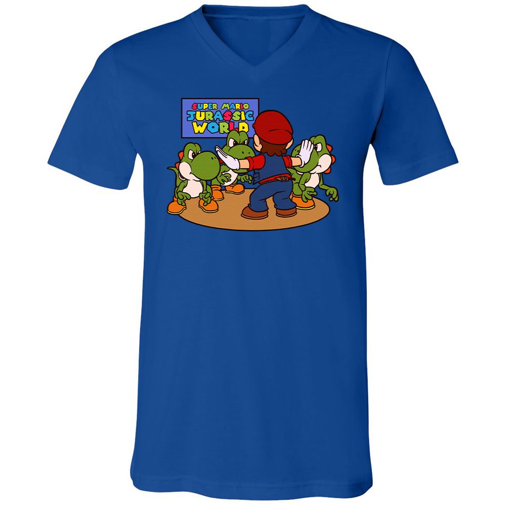 Unisex V-Neck T-Shirt - MDTF9BYS - True Royal - 4