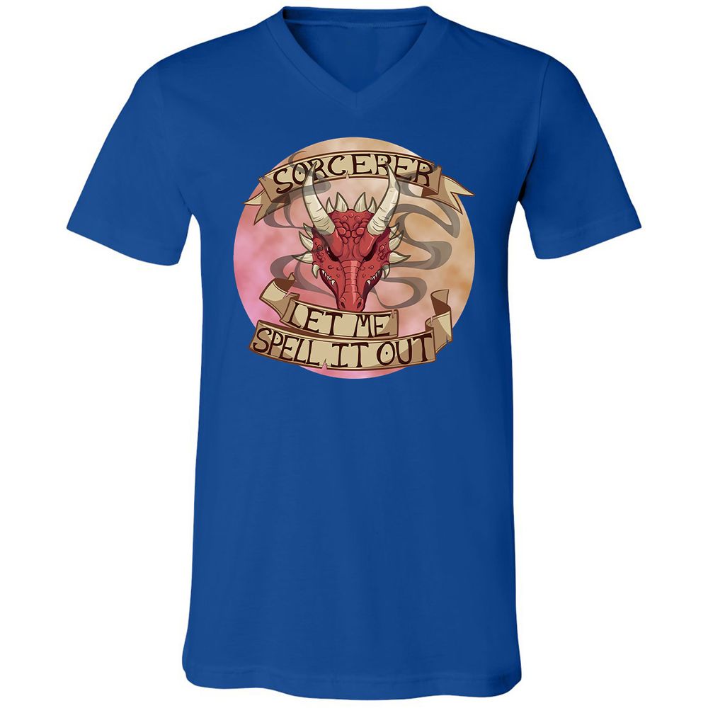 Unisex V-Neck T-Shirt - 4BV1KCW1 - True Royal - 4