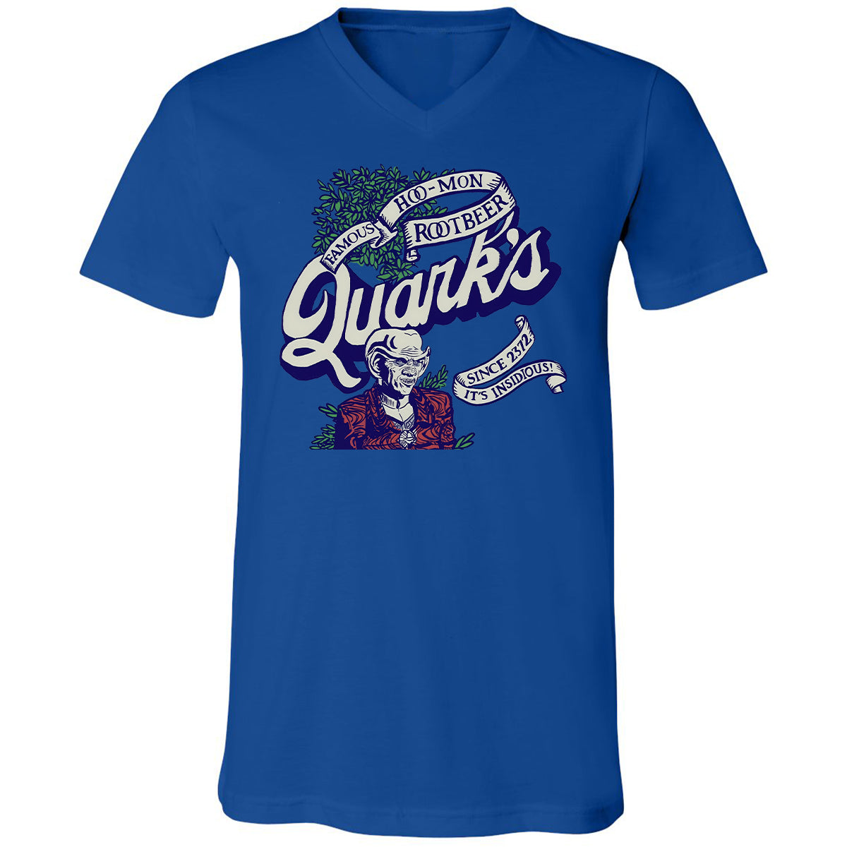 Unisex V-Neck T-Shirt - RA8TM6SA - True Royal - 4