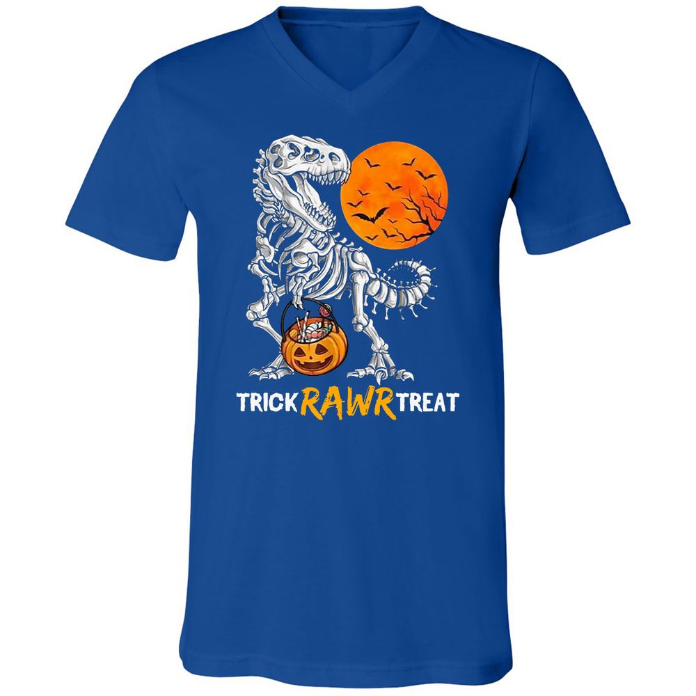 Unisex V-Neck T-Shirt - TMWDPDC1 - True Royal - 4