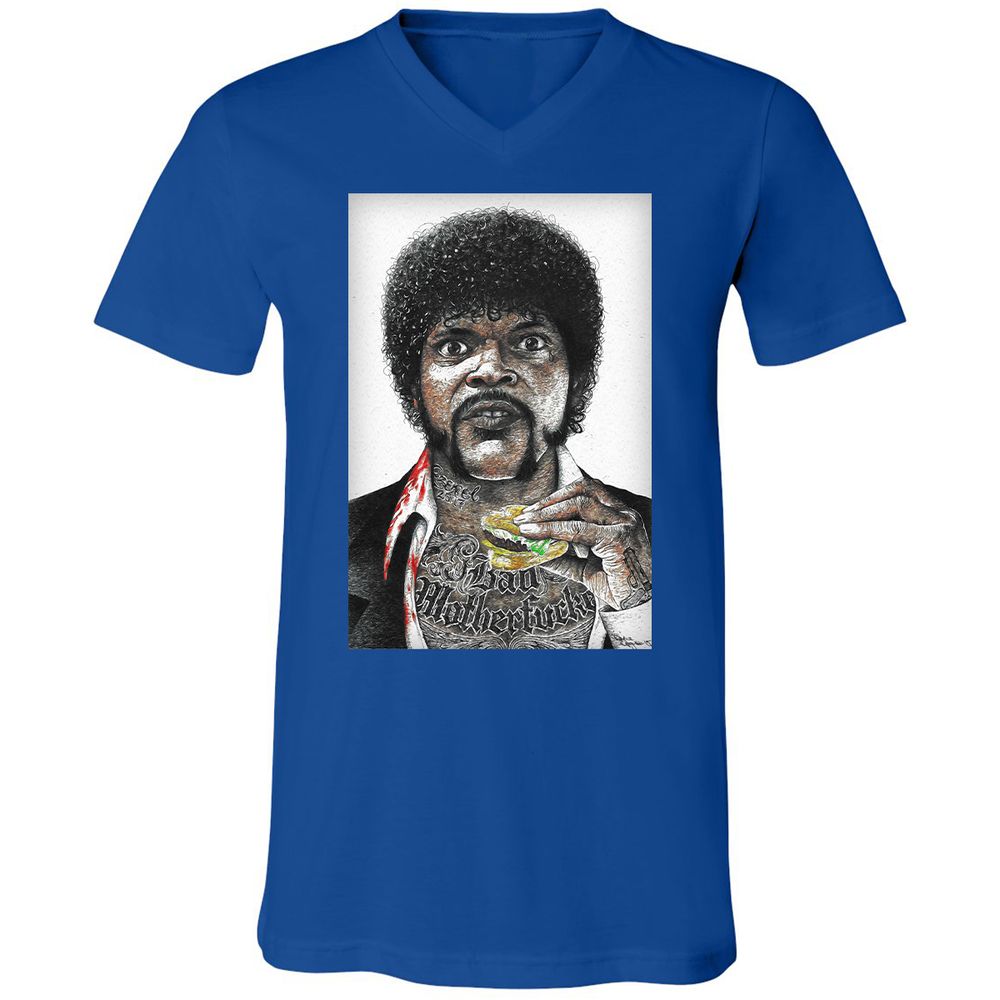 Unisex V-Neck T-Shirt - CPZUPYF4 - True Royal - 4