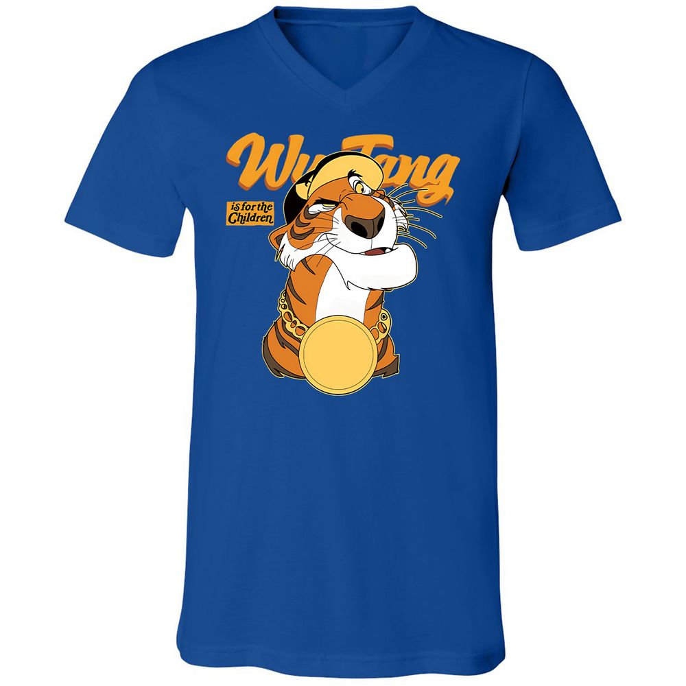 Unisex V-Neck T-Shirt - X3W12NF6 - True Royal - 4