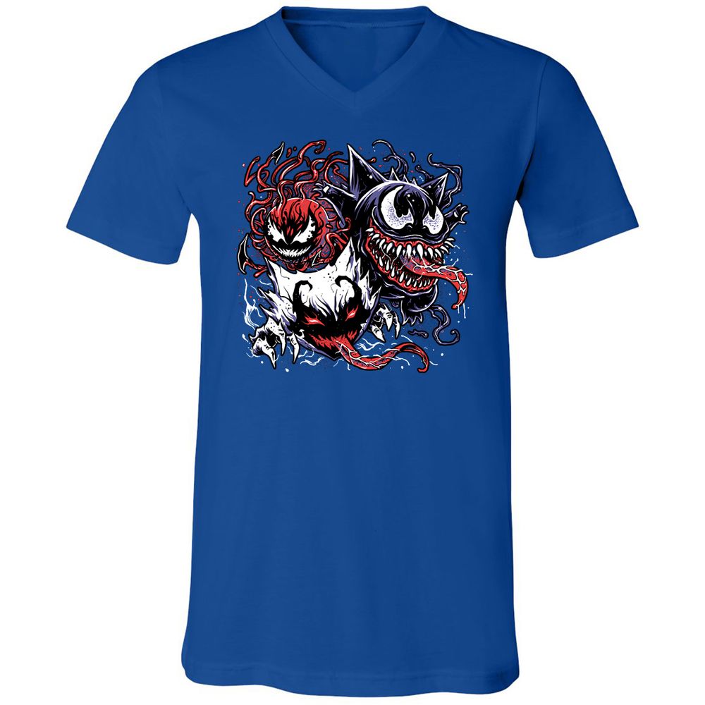 Unisex V-Neck T-Shirt - SDHWQ7HV - True Royal - 4