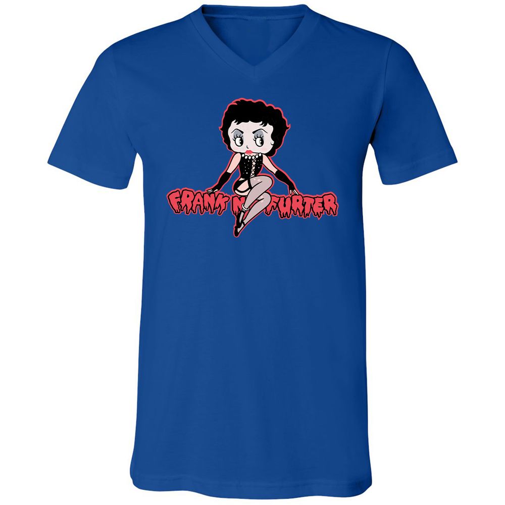 Unisex V-Neck T-Shirt - STD6JFVY - True Royal - 4