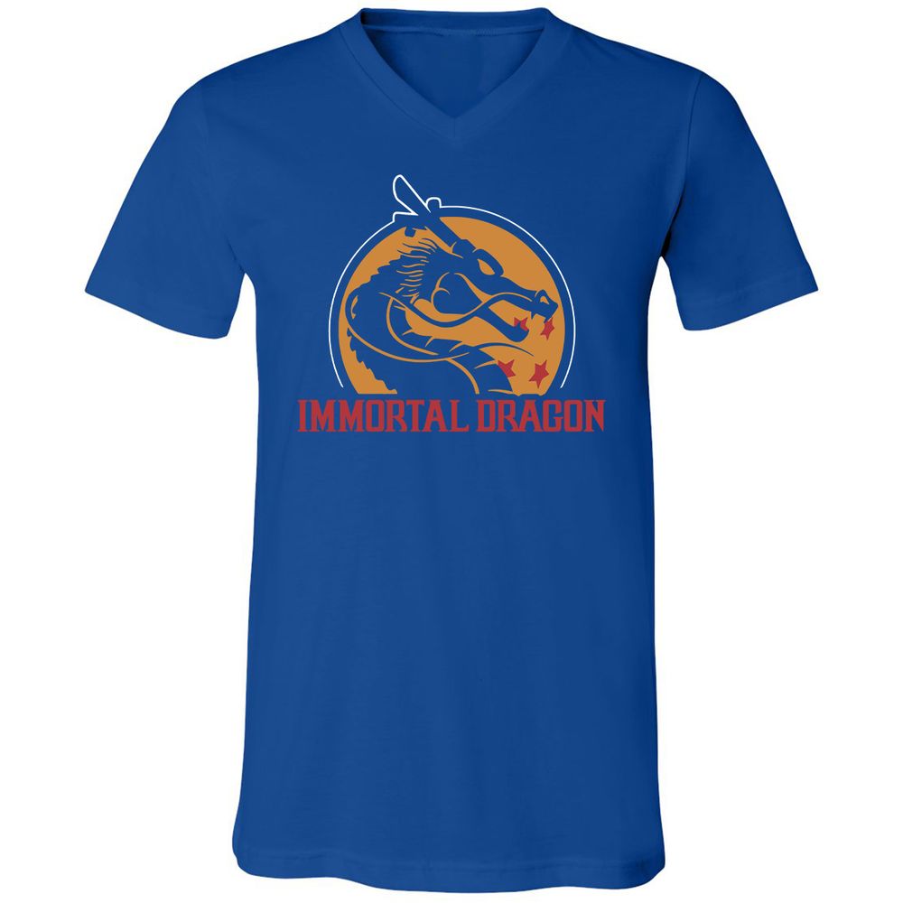 Unisex V-Neck T-Shirt - 958MAFT5 - True Royal - 4