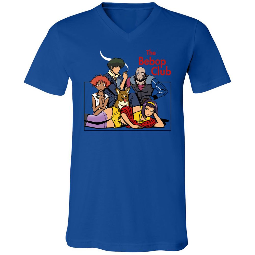Unisex V-Neck T-Shirt - 4U4R919Z - True Royal - 4