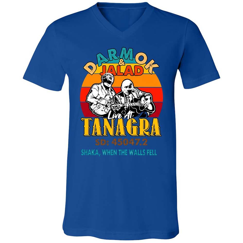 Unisex V-Neck T-Shirt - 6N94R52T - True Royal - 4