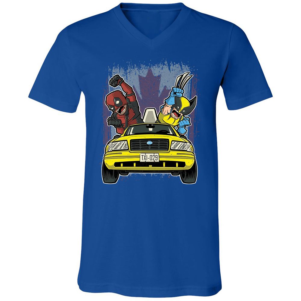 Unisex V-Neck T-Shirt - 2KNUGF3Q - True Royal - 4