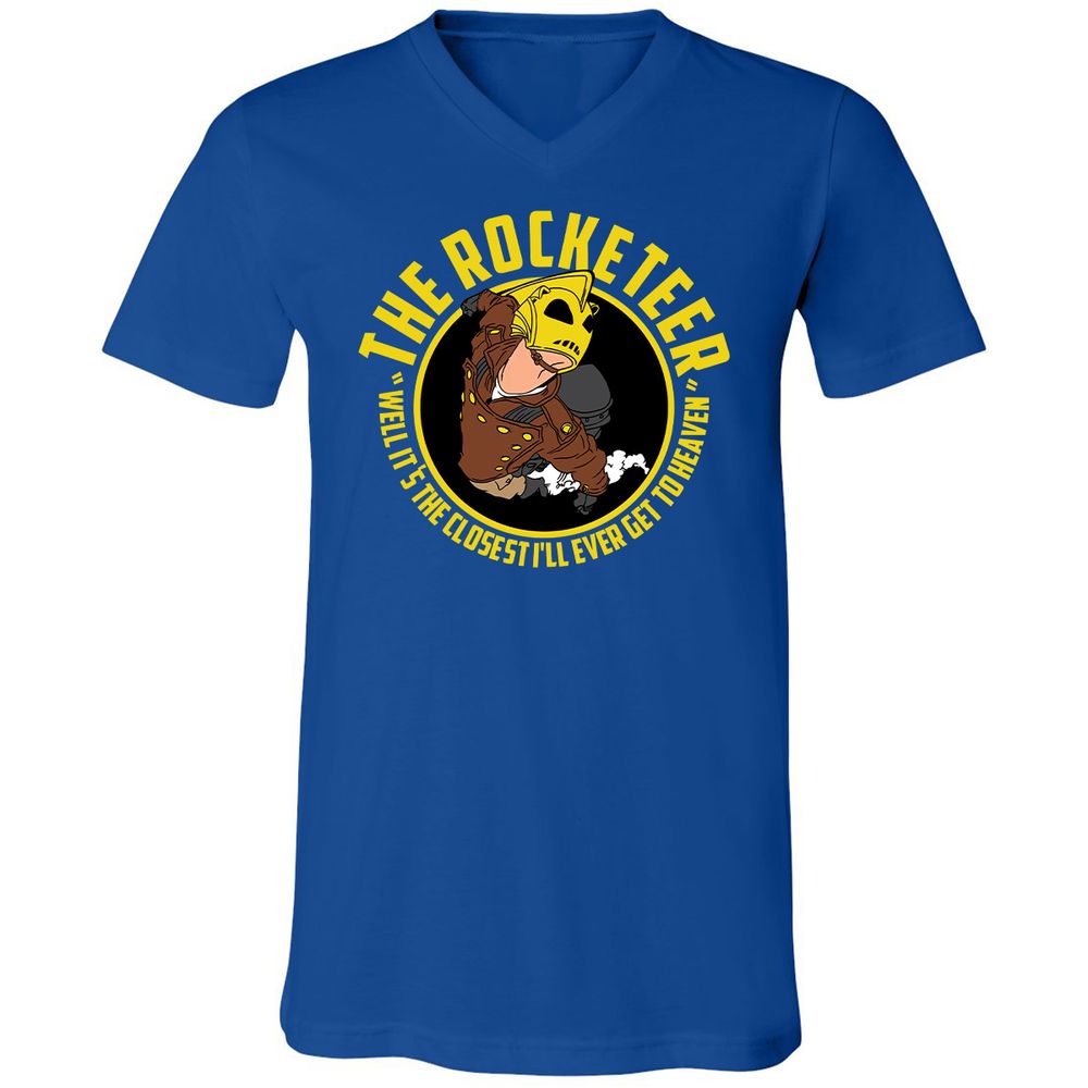 Unisex V-Neck T-Shirt - BMMABNLX - True Royal - 4
