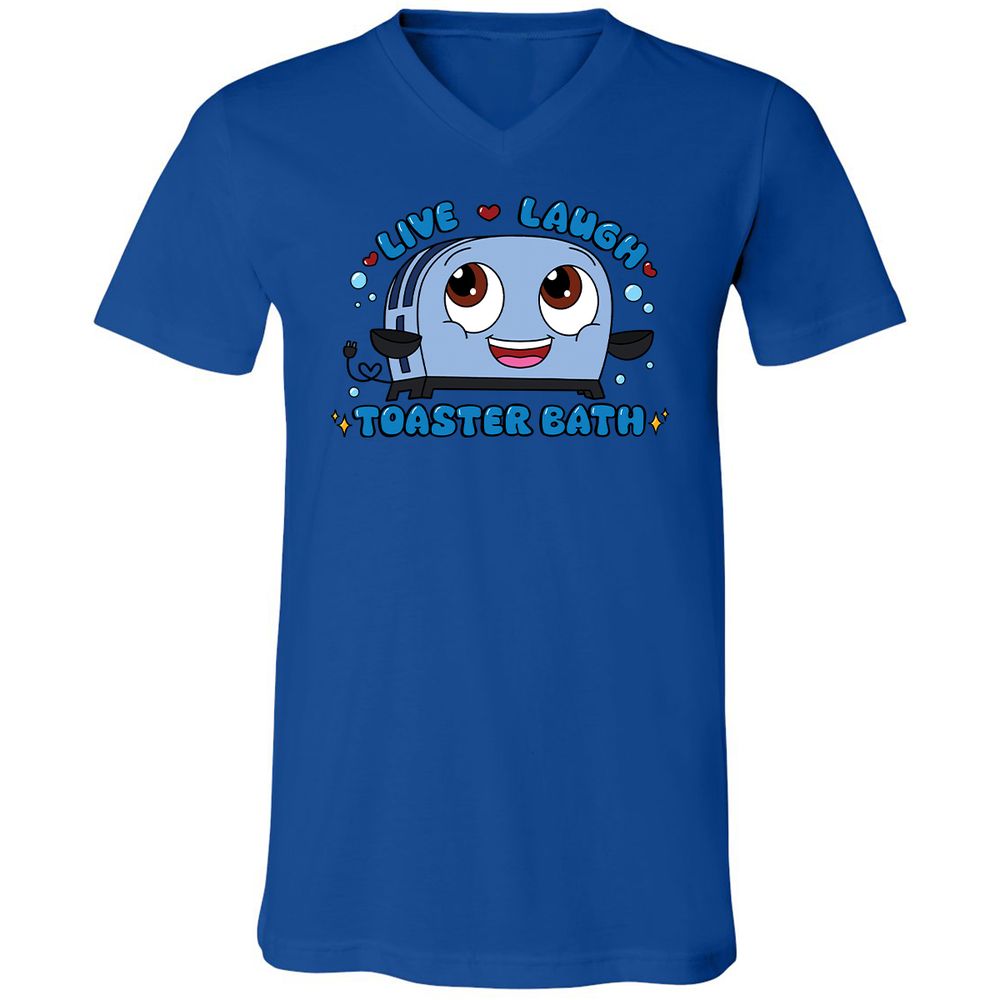 Unisex V-Neck T-Shirt - 5X5VWN5K - True Royal - 4